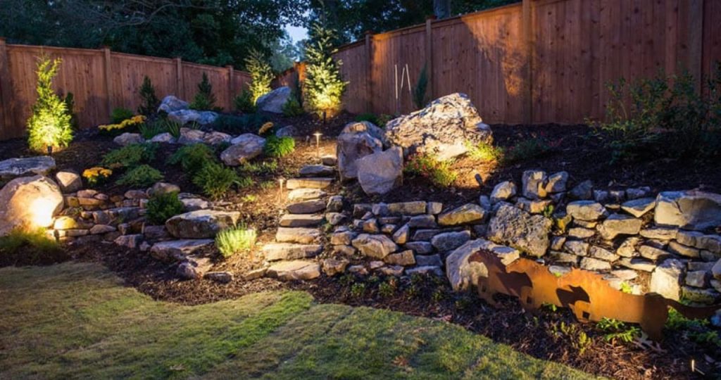How to Fix a Sloped Yard with Landscaping Walls Arbor Hills